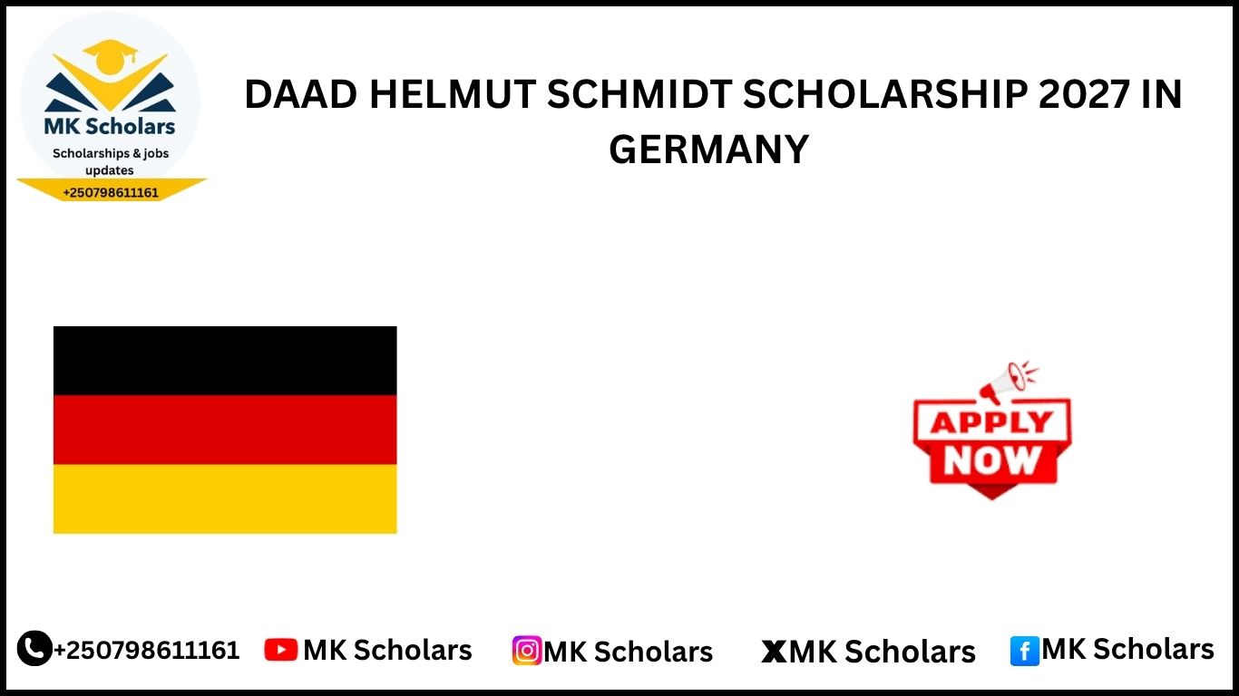 DAAD HELMUT SCHMIDT SCHOLARSHIP 2027 IN GERMANY